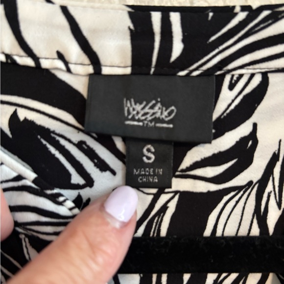 Mossimo Black & White Belted Waist sleeveless dress size Small - Picture 5 of 5